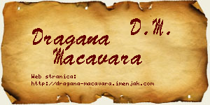 Dragana Macavara vizit kartica